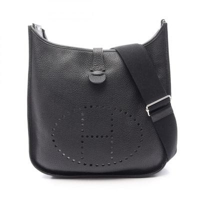 エルメス HERMES エヴリン 3 トロワ GM ショルダーバッグ バッグ レザー トリヨンクレマンス トリヨンクレマンス ブラック(エルメス) □N刻印(2010年製造) レディース ブラック系 【中古】