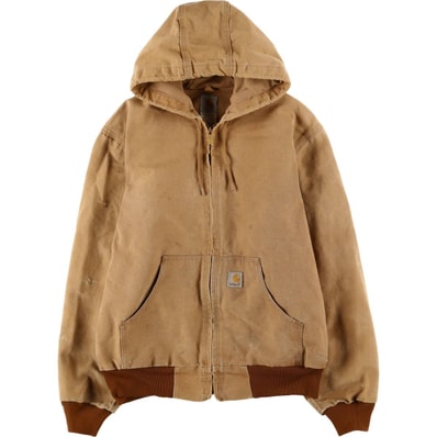 古着 00年代 カーハート Carhartt アクティブジャケット ダックフルジップパーカー USA製 メンズM相当/eaa598270