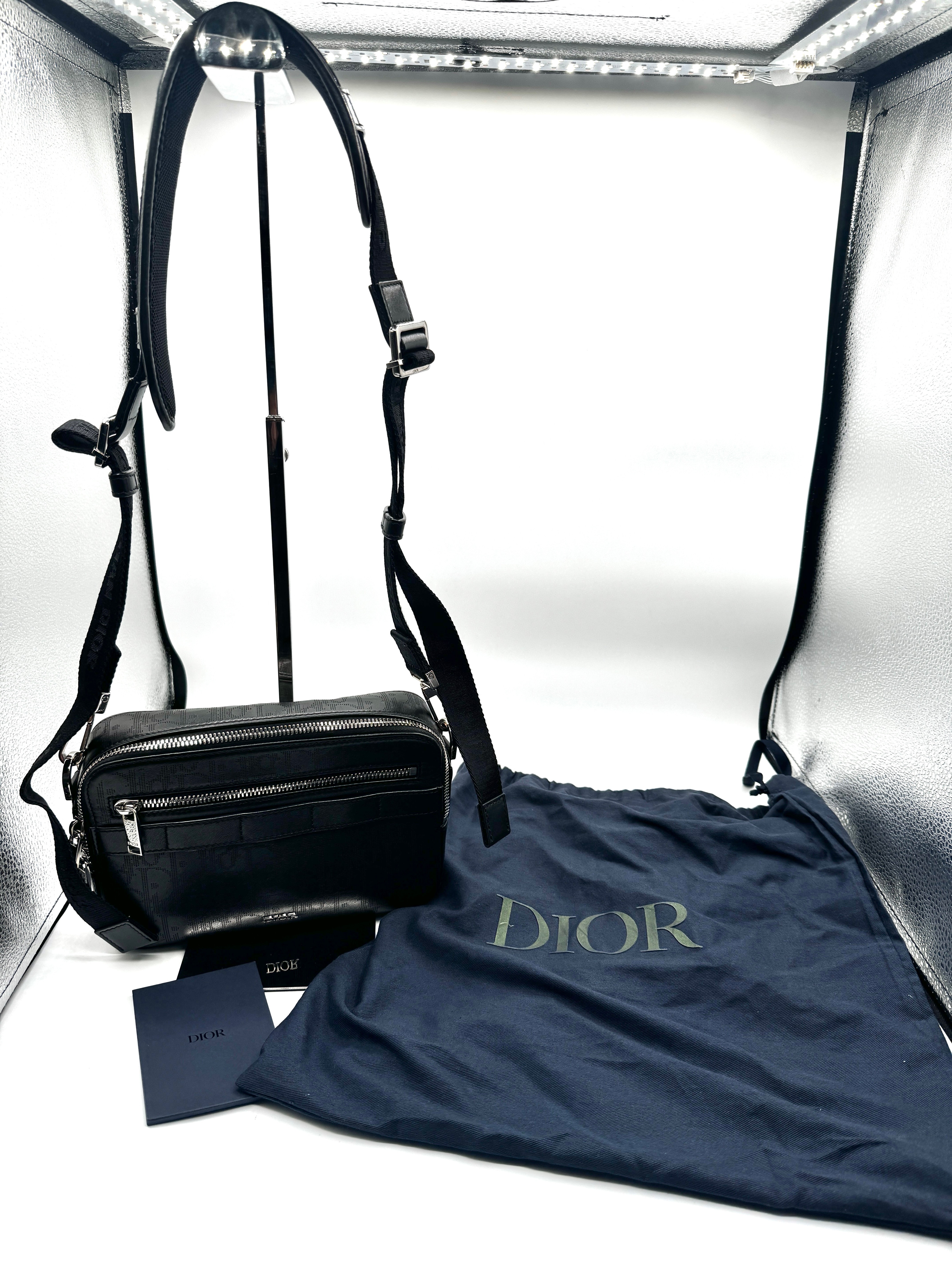 Dior Safari Messenger Bag Dior Oblique Galaxy "Black"