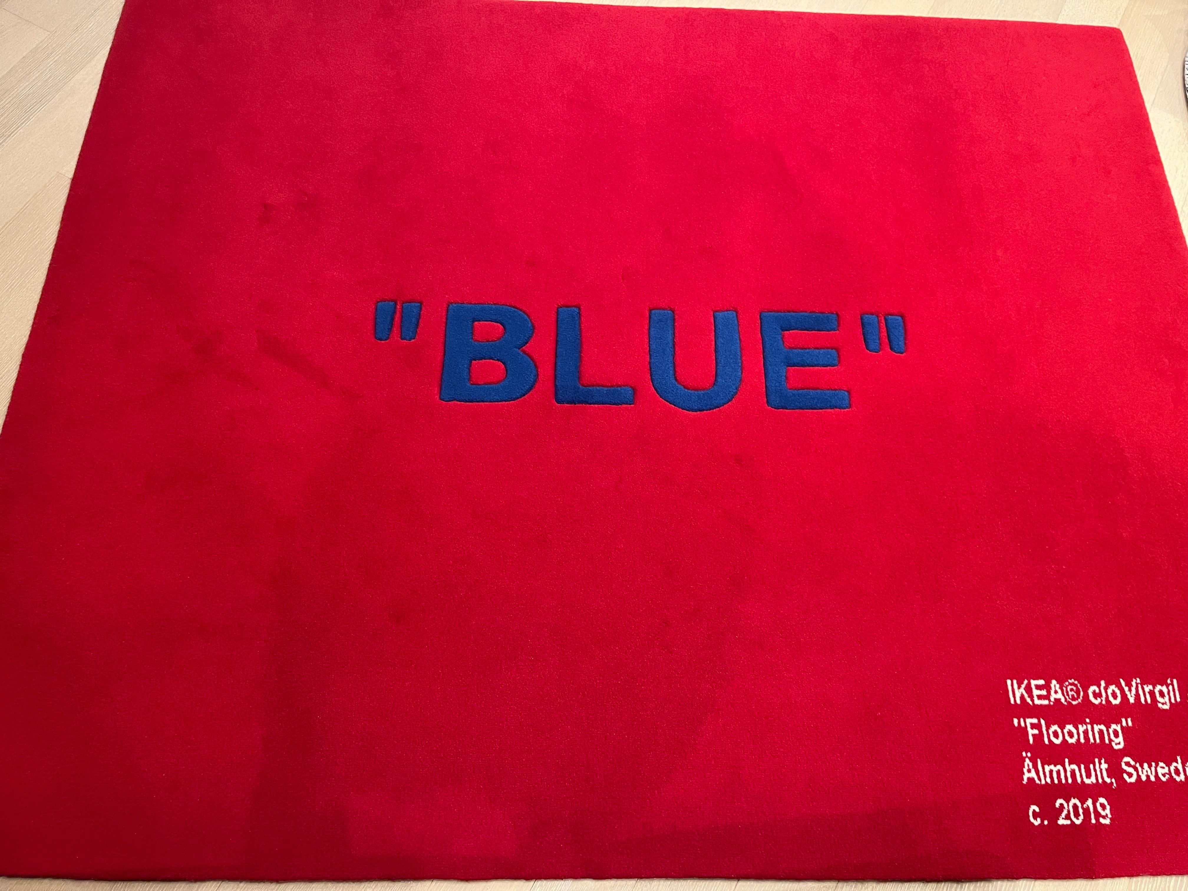 OFF-WHITE / IKEA "BLUE" Rug "Red"
