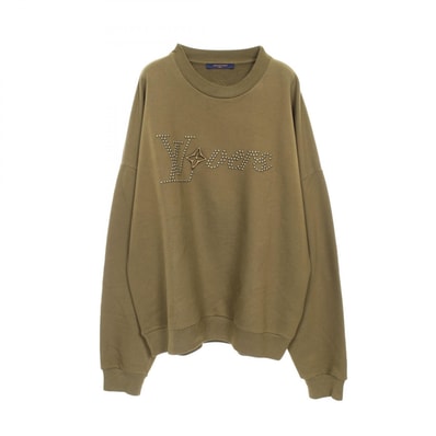 ルイ・ヴィトン LOUIS VUITTON コットンシグネチャー スウェット 衣料品 トップス コットン メンズ カーキ系 【中古】