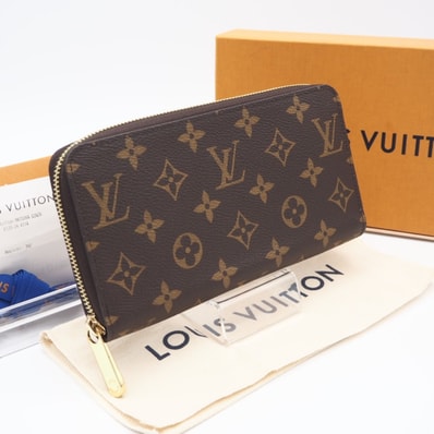 極美品 LOUIS VUITTON ルイ・ヴィトン モノグラム ジッピーウォレット M42616 長財布 ブラウン コーティングキャンバス レディース