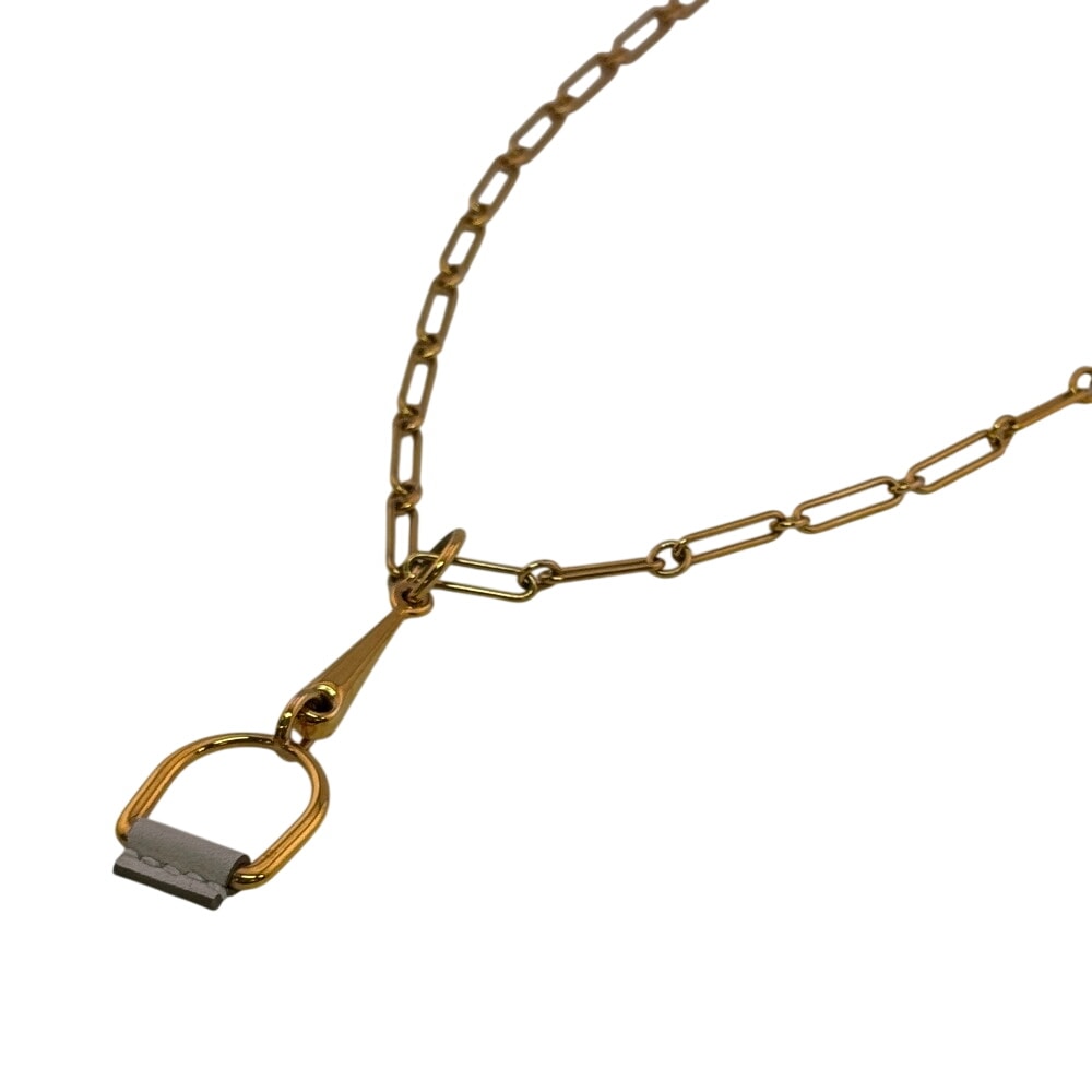 エルメス HERMES ネックレス エリタージュ エケストル エリタージュ エケストル PM スターラップ ゴールド