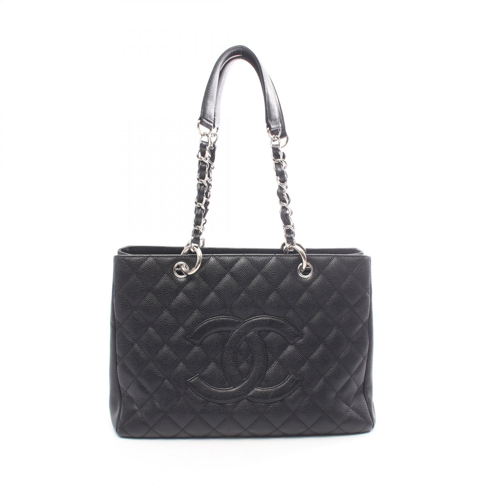 シャネル CHANEL マトラッセ グランドショッピング GST トートバッグ バッグ キャビアスキン(グレインドカーフ) レディース ブラック系 【中古】