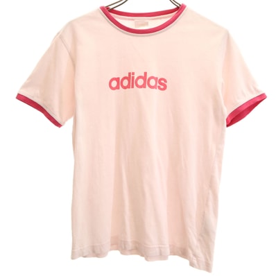 adidas アディダス 半袖 Tシャツ M ピンク系