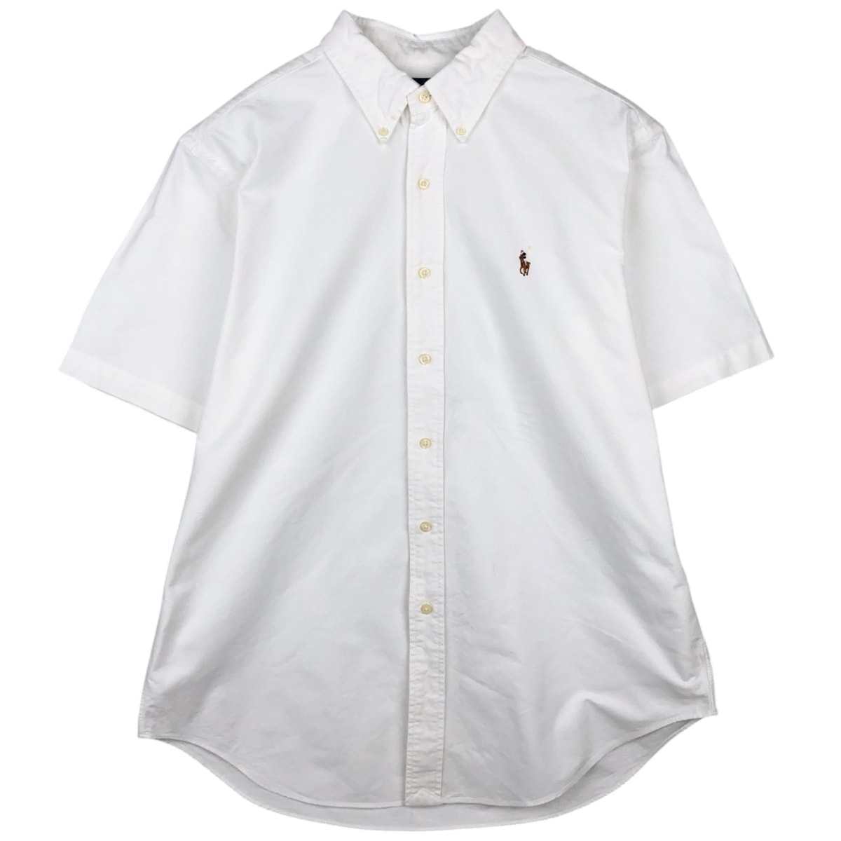 古着 ラルフローレン Ralph Lauren CLASSIC FIT 半袖 ボタンダウンシャツ メンズL相当/eaa641023