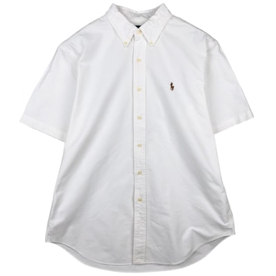 古着 ラルフローレン Ralph Lauren CLASSIC FIT 半袖 ボタンダウンシャツ メンズL相当/eaa641023