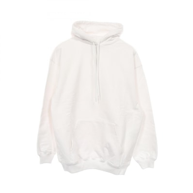 バレンシアガ BALENCIAGA バックロゴ パーカー 衣料品 トップス コットン メンズ ホワイト系 518215 【中古】
