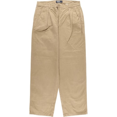 古着 ラルフローレン Ralph Lauren POLO by Ralph Lauren ツータック チノパンツ メンズw35相当/eaa577437