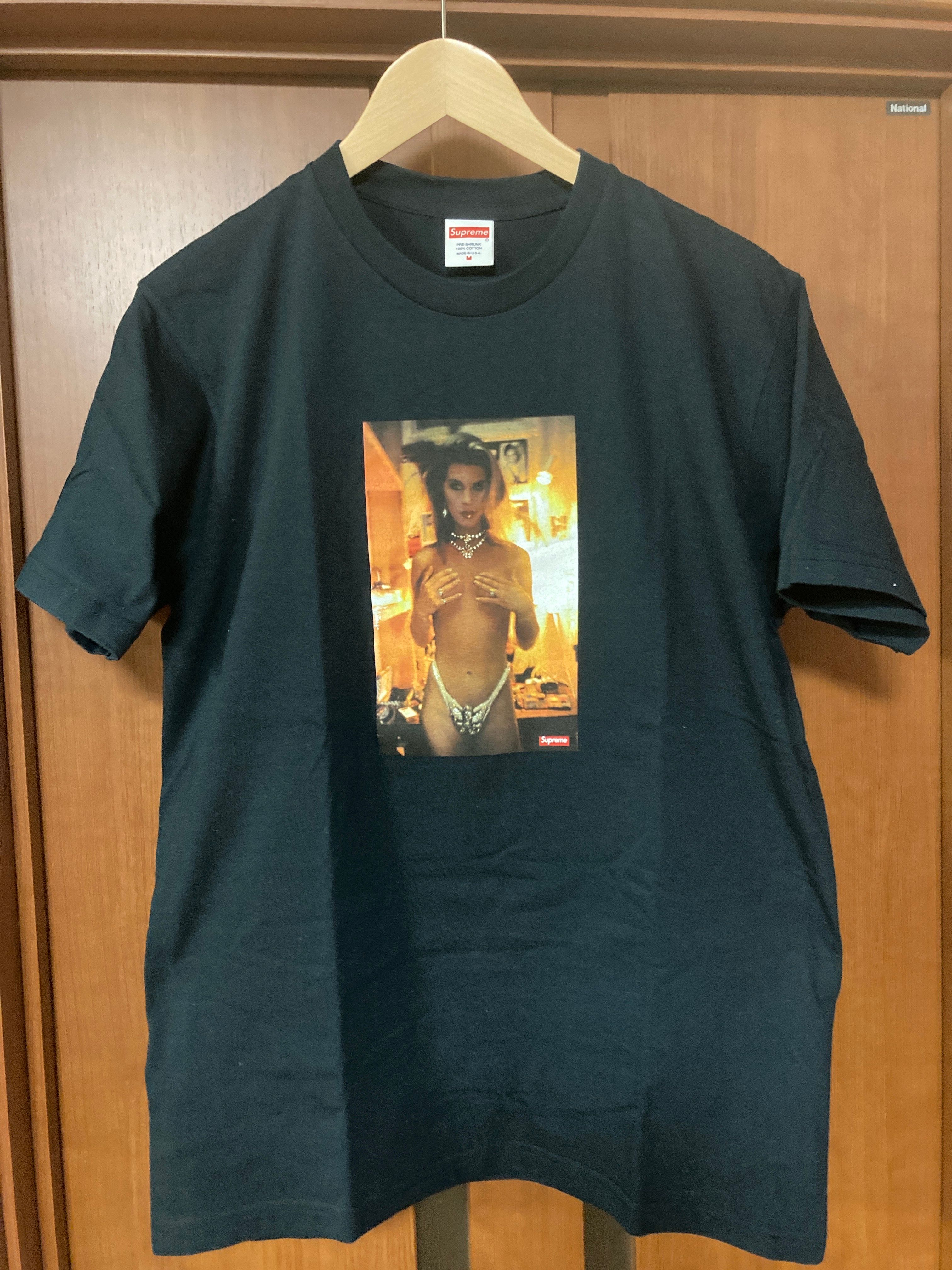 Supreme Nan Goldin Kim in Rhinestone Tee "Black"