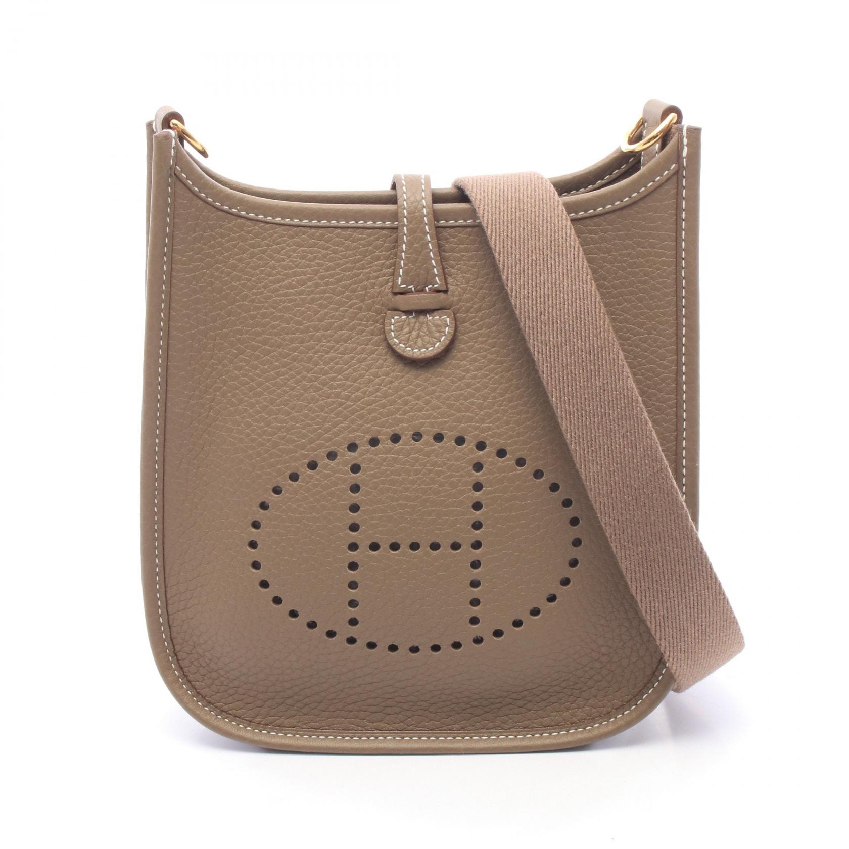 エルメス HERMES エヴリンTPM エトゥープ ショルダーバッグ バッグ トリヨンクレマンス トリヨンクレマンス レディース グレー系 【中古】