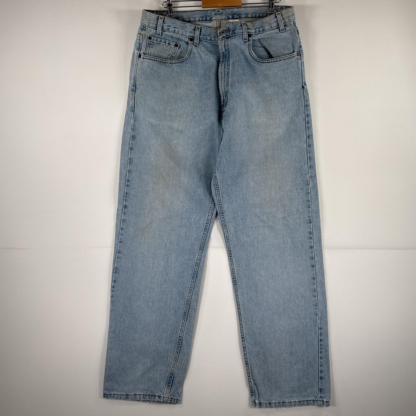 古着 90's/90年代 リーバイス Levi's USA製 デニムパンツ 569 ジーパン 大きいサイズ ジップフライ ビッグサイズ ストレート w38 L34  ブルー メンズ