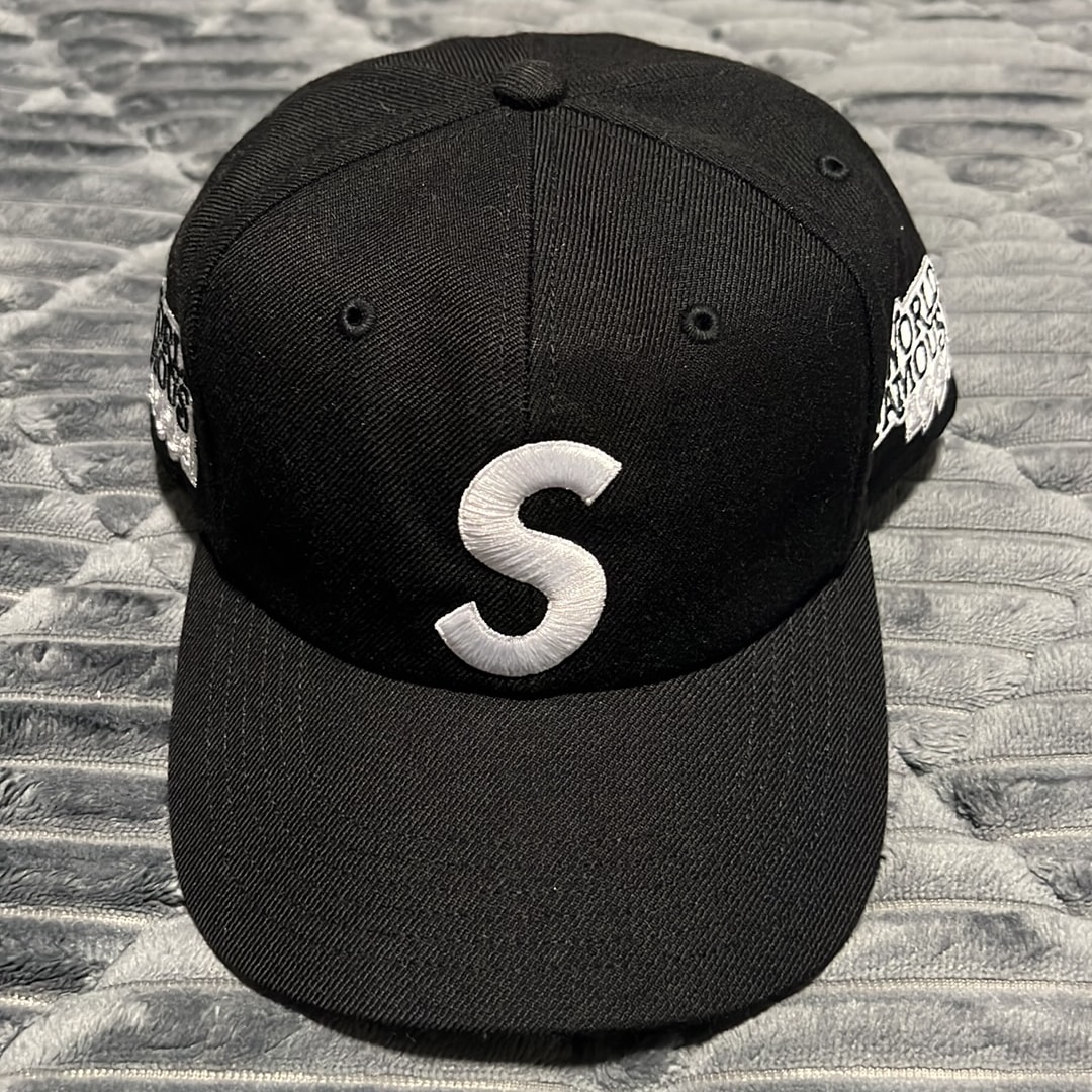 Supreme World Famous S Logo 6-Panel (26SS) "Black"