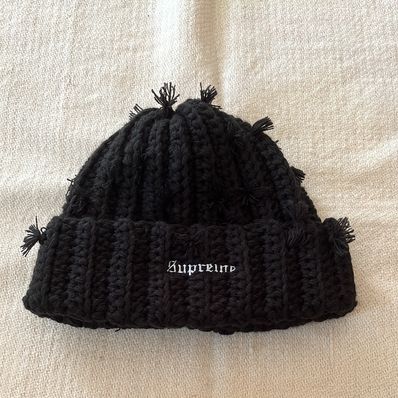 Supreme Hand Tied Beanie "Black"