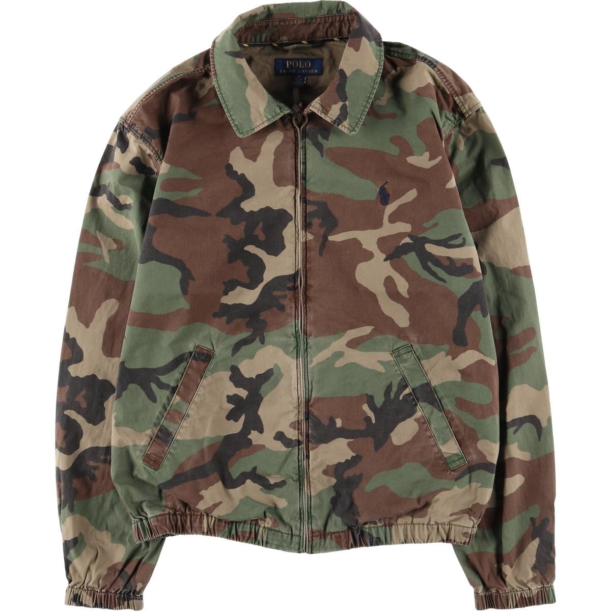 古着 ラルフローレン Ralph Lauren POLO RALPH LAUREN 迷彩柄 スイングトップ スポーツジャケット メンズM相当/eaa618724