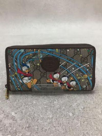GUCCI x Disney Donald Duck GG Supreme Zip Around Wallet
