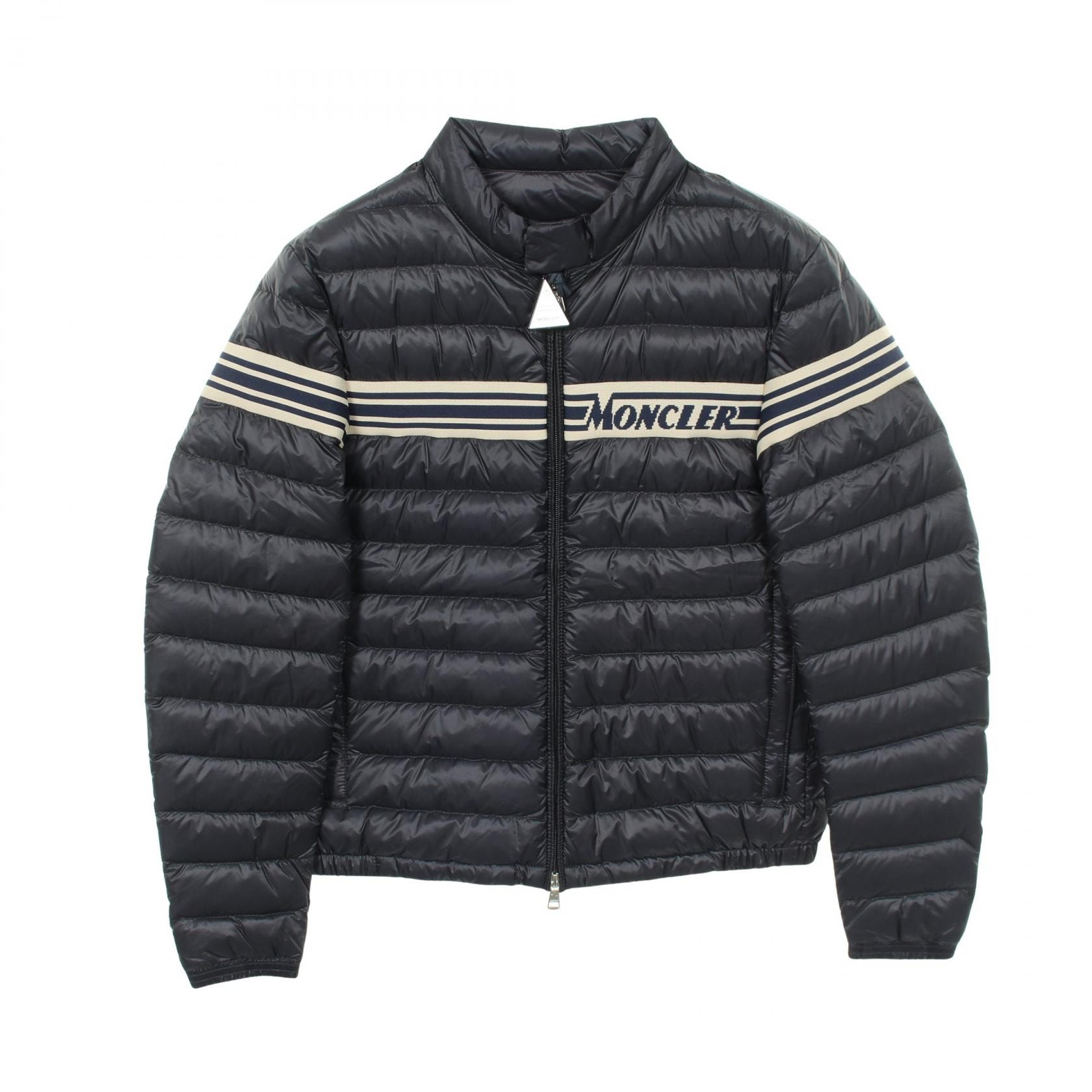 モンクレール MONCLER RENALD ダウンジャケット 衣料品 アウター ナイロン メンズ ネイビー系 【中古】