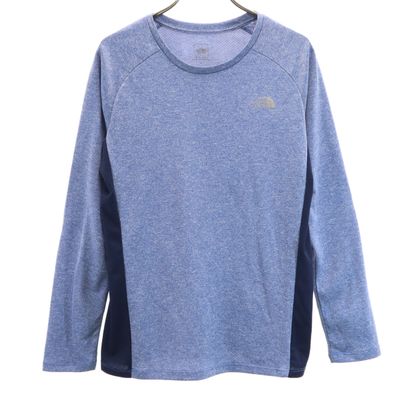 THE NORTH FACE ノースフェイス 長袖 GTDメランジクルー Tシャツ L ブルー系 アウトドア NTW61881 ロンT