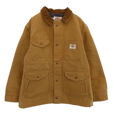 Dickies ディッキーズ ジャケット USA製 ダックジャケット ブルゾン カバーオール ブラウン系 L【中古】
