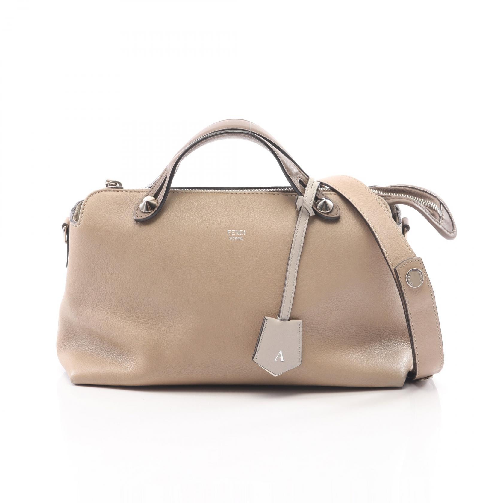 フェンディ FENDI BY THE WAY MEDIUM バイザウェイ ミディアム 2WAY ハンドバッグ バッグ レザー レディース ベージュ系 【中古】