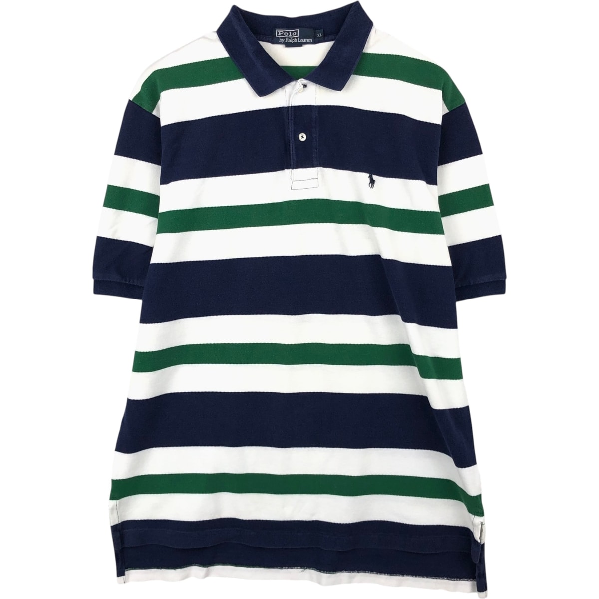 古着 ラルフローレン Ralph Lauren POLO by Ralph Lauren 半袖 ボーダー ポロシャツ メンズXL相当/eaa620858