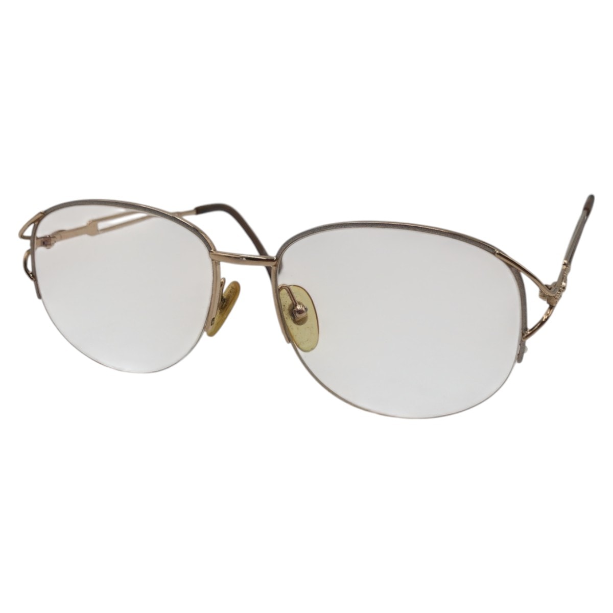 Dior ディオール ヴィンテージ CDロゴ ゴールド メタル メガネフレーム 男女兼用 410826 【中古】