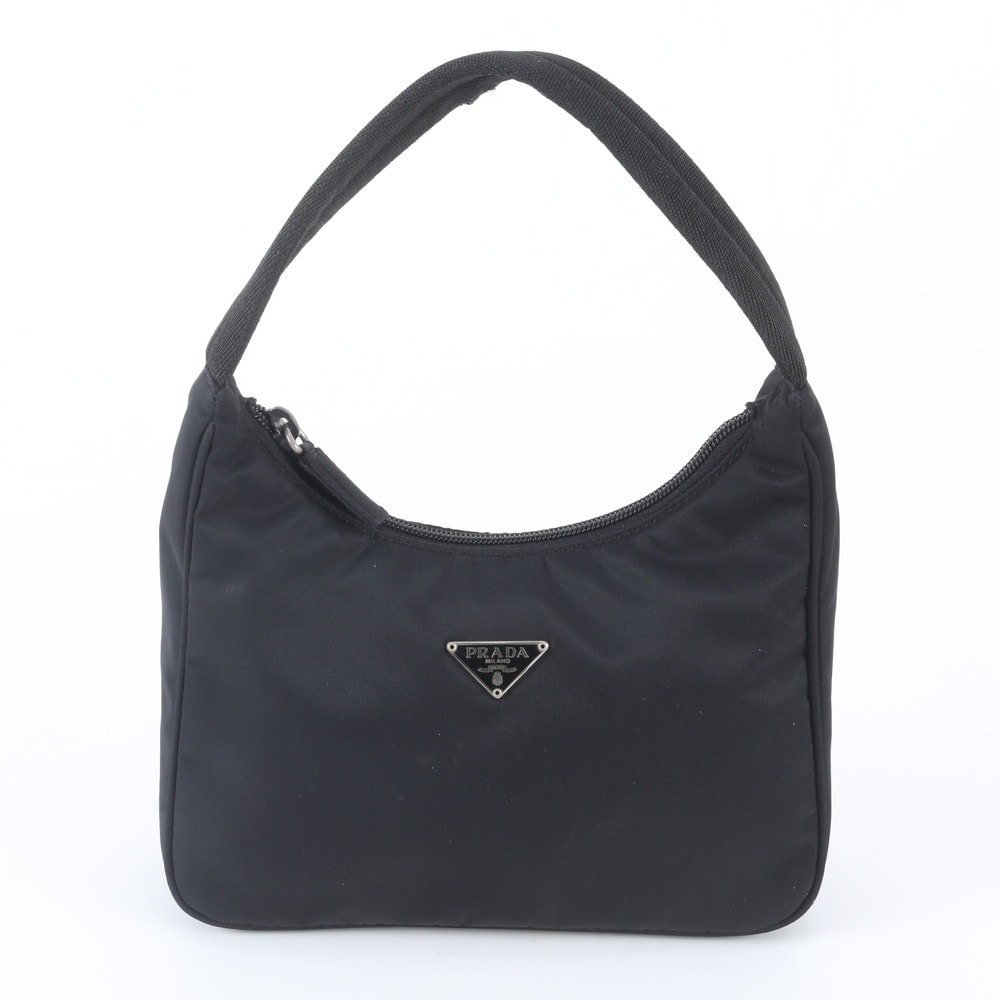 ■極美品 プラダ テスート ナイロントライアングルロゴハンドバッグ