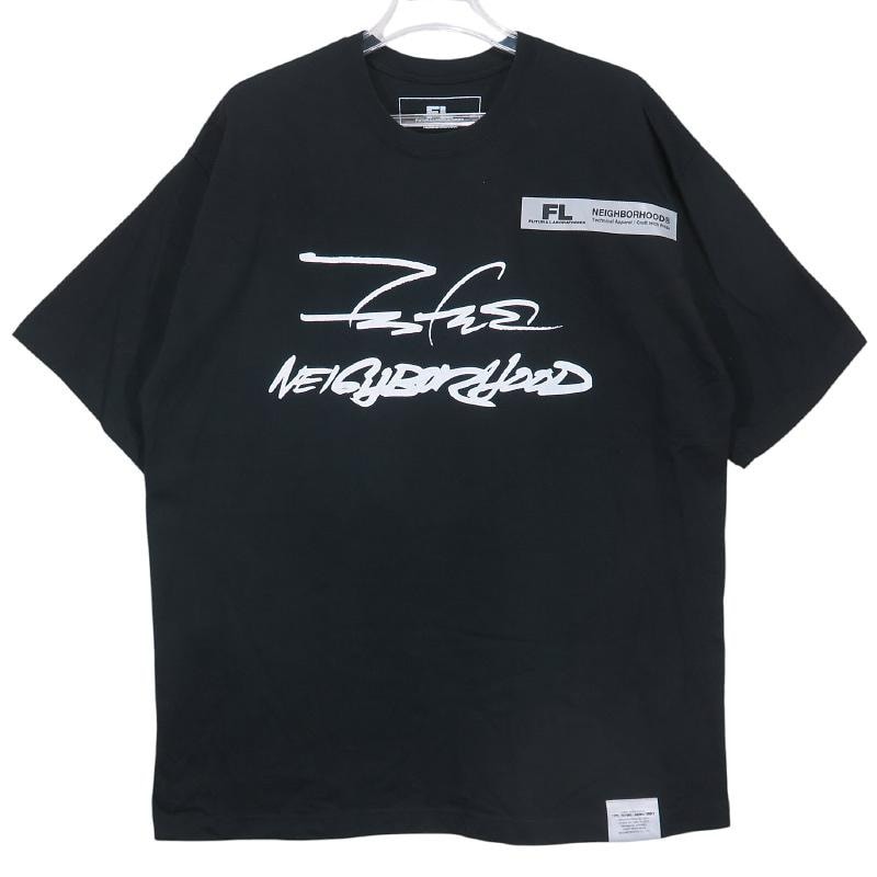 NEIGHBORHOOD x Futura Laboratories Homespray FL-007 Crewneck SS . CO "Black"