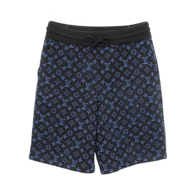 ルイ・ヴィトン LOUIS VUITTON モノグラム スルー ジャガード パンツ 衣料品 ボトムス ポリエステル メンズ ブラック系 / ブルー系 HOY05W 【中古】