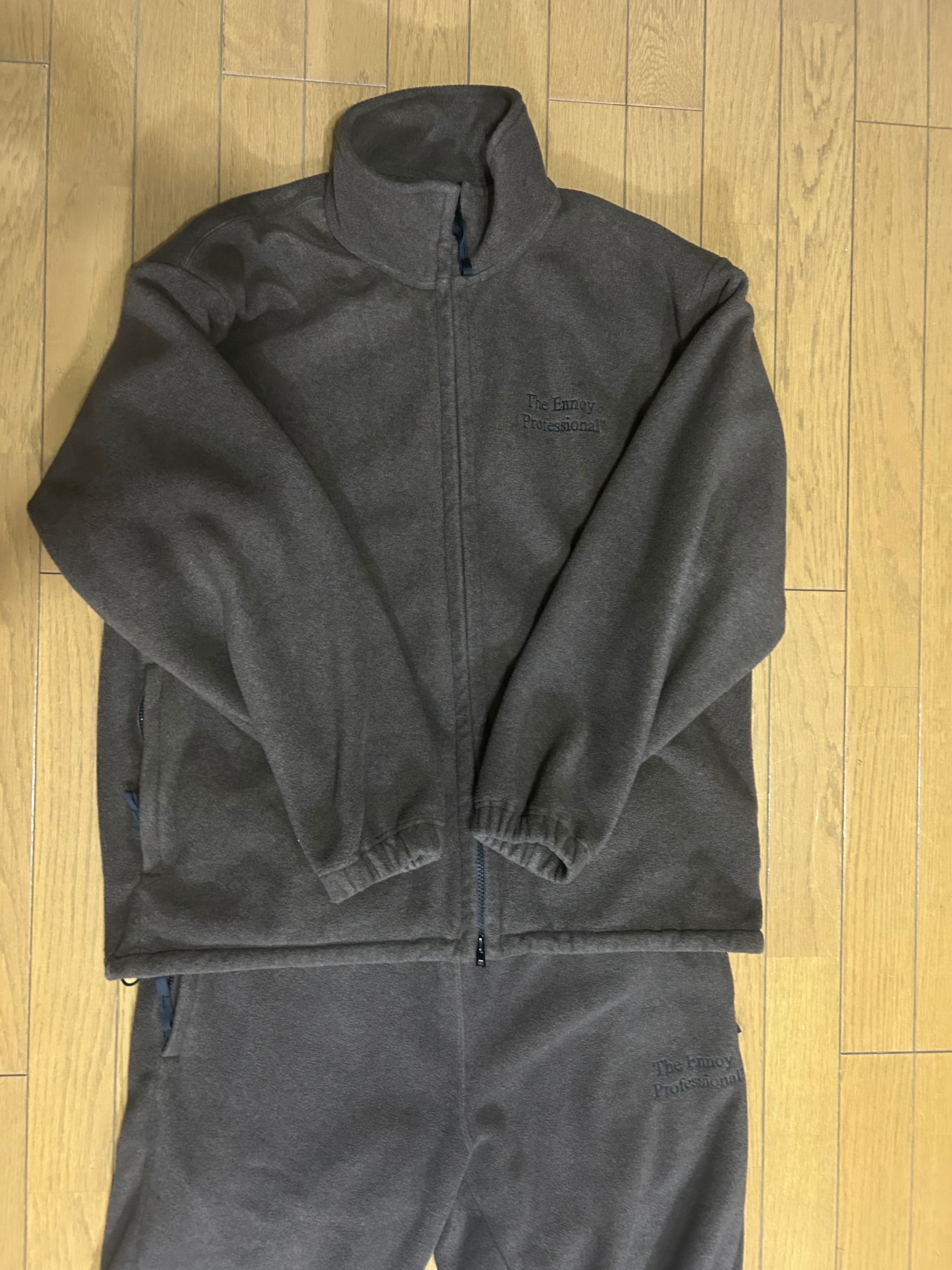 エンノイ 23AW シティ フリース ジャケット+パンツ "ミュンヘン ブラウン"