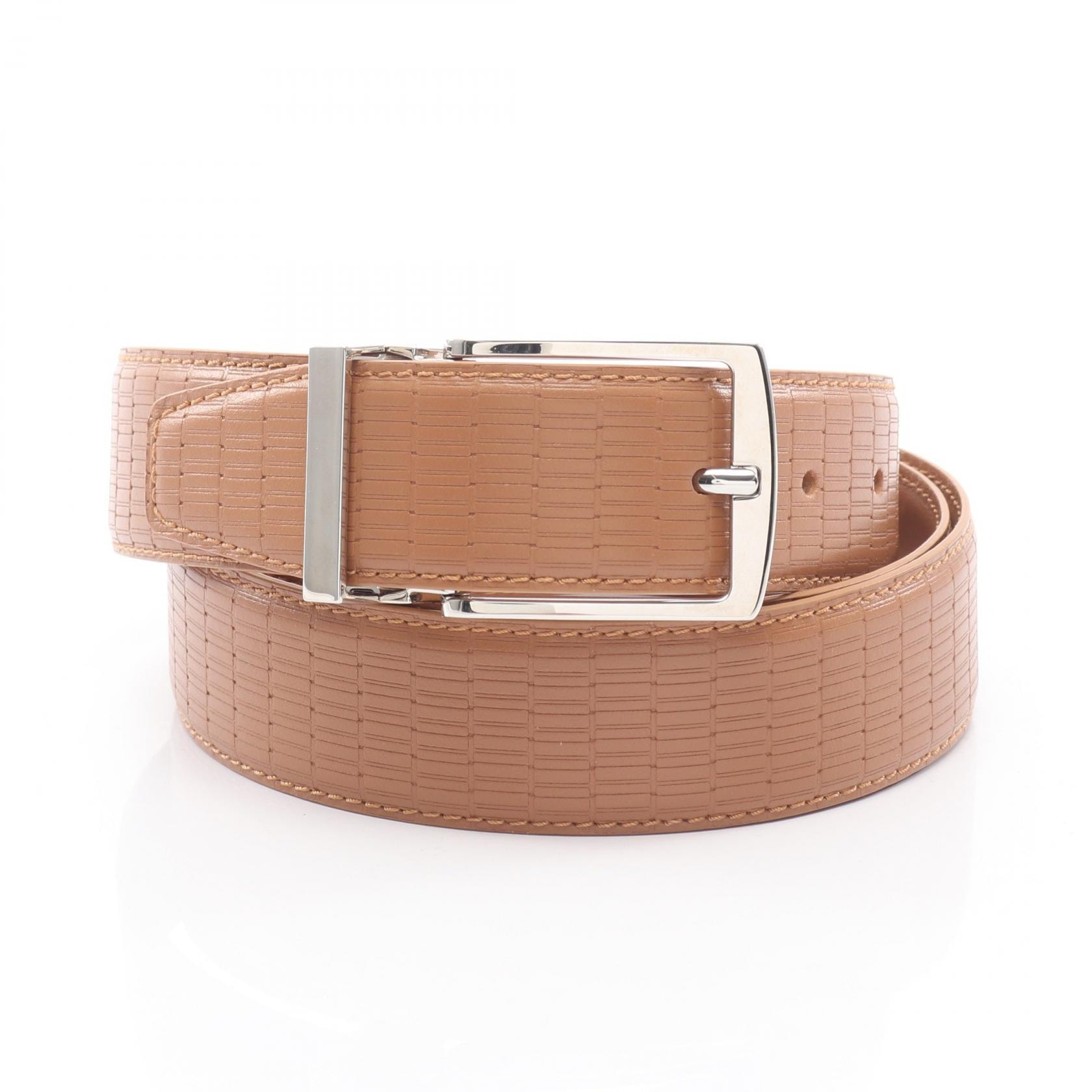 ジョルジオアルマーニ GIORGIO ARMANI スクエアバックル 型押し ベルト 衣料品 レザー メンズ ベージュ系 【中古】