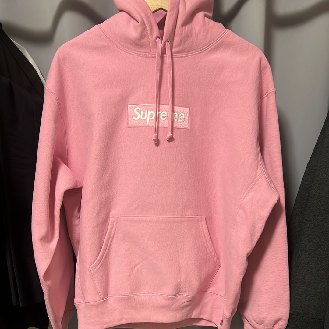 Supreme Box Logo Hooded Sweatshirt "Pink" (24FW)