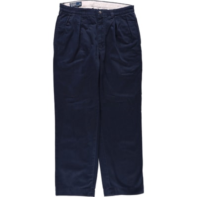 古着 ラルフローレン Ralph Lauren POLO by Ralph Lauren ANDREW PANT ツータック チノパンツ メンズw33相当/eaa680754