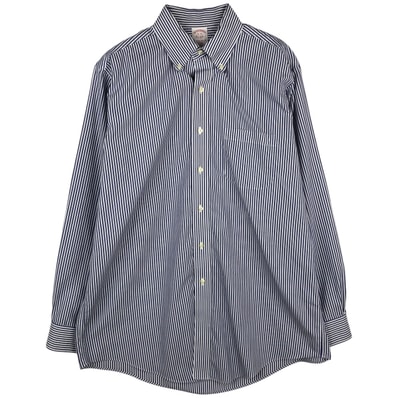 古着 ブルックスブラザーズ Brooks Brothers Est.1818 長袖 ボタンダウンストライプシャツ メンズL相当/rab181197