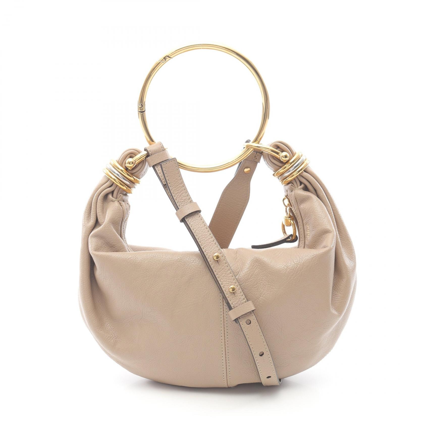 クロエ Chloe BRACELET HOBO ブレスレット ホーボー スモール ハンドバッグ バッグ レザー レディース ブラウン系 CHC24AS611N7220E 【中古】