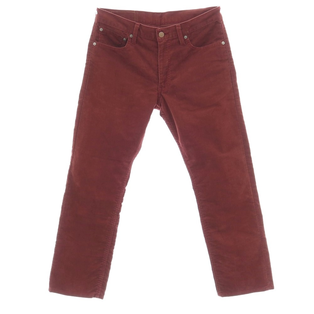 【中古】リーバイス Levi's 505 ポリエステルコットン 細畝 コーデュロイパンツ ワインレッド系【サイズ31】【メンズ】