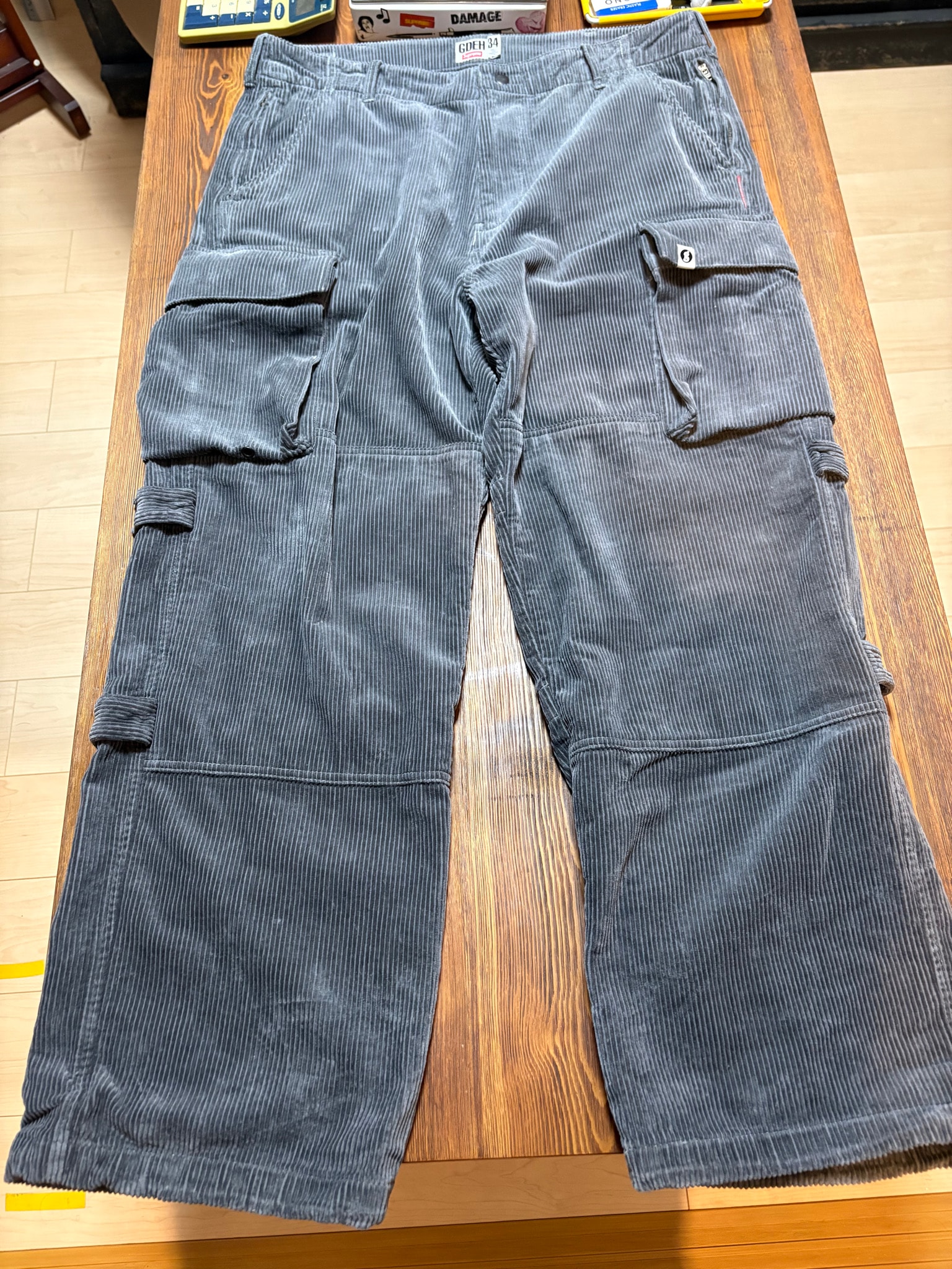 Supreme x GOODENOUGH Corduroy Military Pant "Grey"