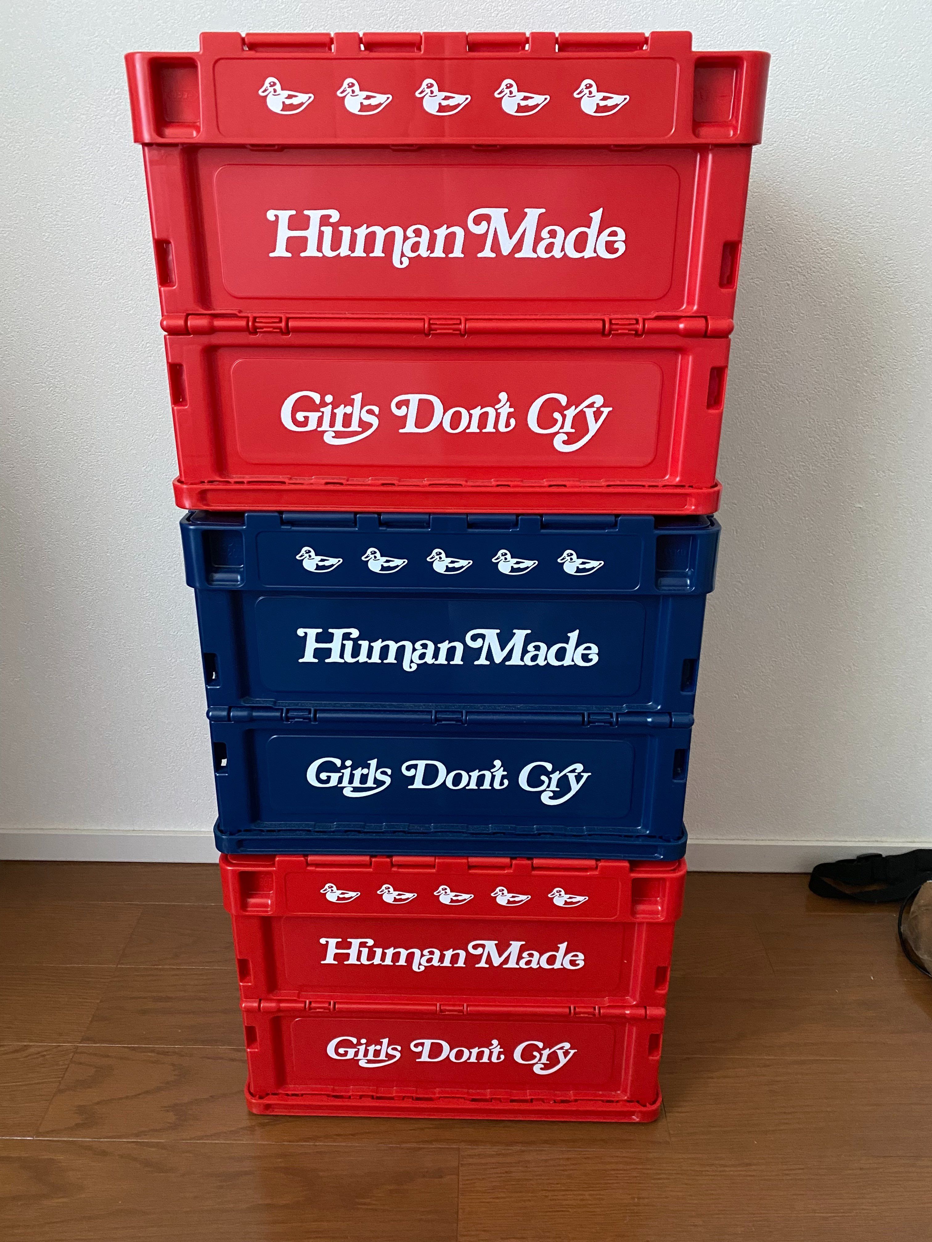 HUMAN MADE Girls Don ’t Cry Container case "Navy" / VERDY