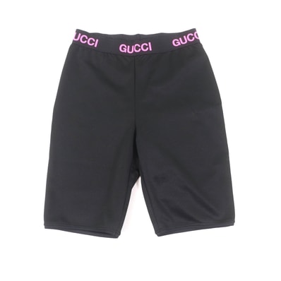 GUCCI Technical Jersey Biker Short Pants "Black/Pink"