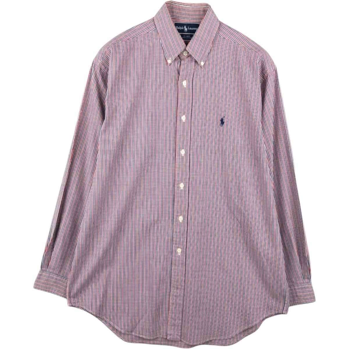 古着 ラルフローレン Ralph Lauren BLAIRE 長袖 ボタンダウンチェックシャツ メンズM相当/eaa676798