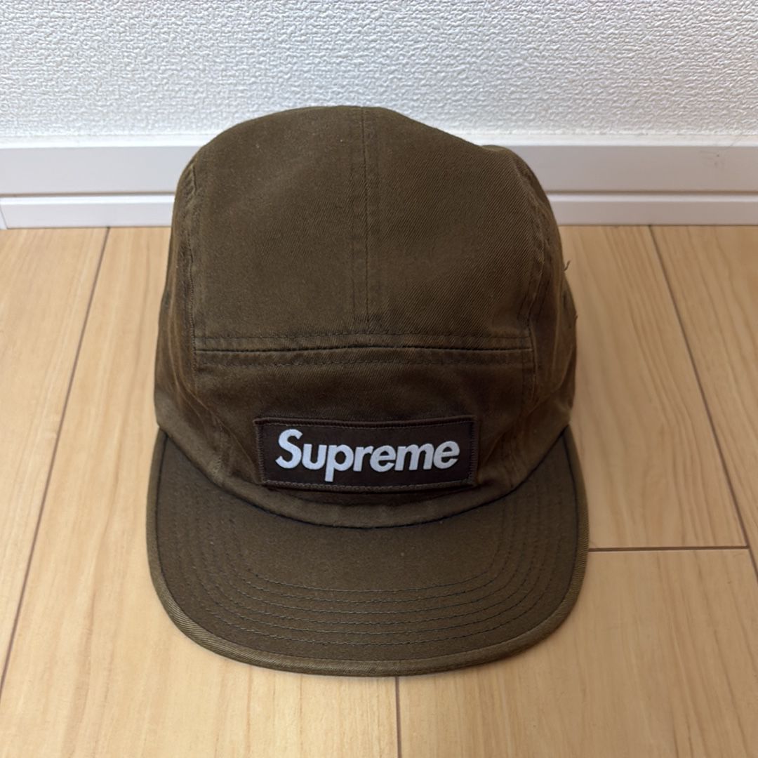 Supreme Washed Chino Twill Camp Cap "Olive"(20SS)