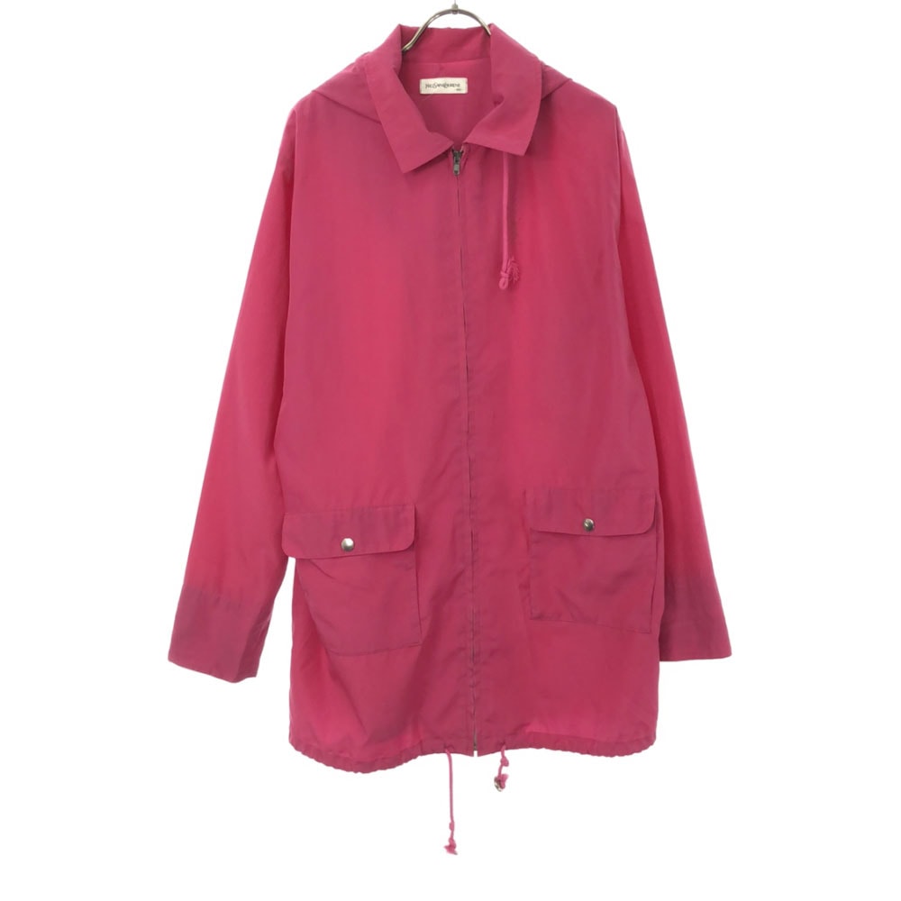 YVES SAINT LAURENT イヴサンローラン 90s 長袖 ジップパーカー 160cm ピンク系 オールド