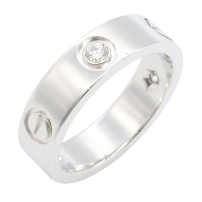 カルティエ CARTIER ラブリング 3PD リング・指輪 ジュエリー K18WG(ホワイトゴールド) ダイヤモンド メンズ レディース シルバー系 / クリア系 B4032500 【中古】