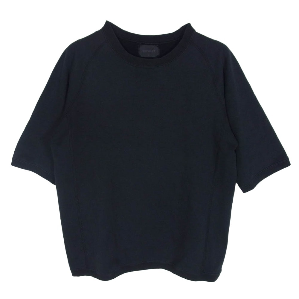 SOPHNET. ソフネット Tシャツ バックロゴプリント ラグランスリーブ 半袖 スウェット Tシャツ ブラック系 L【中古】