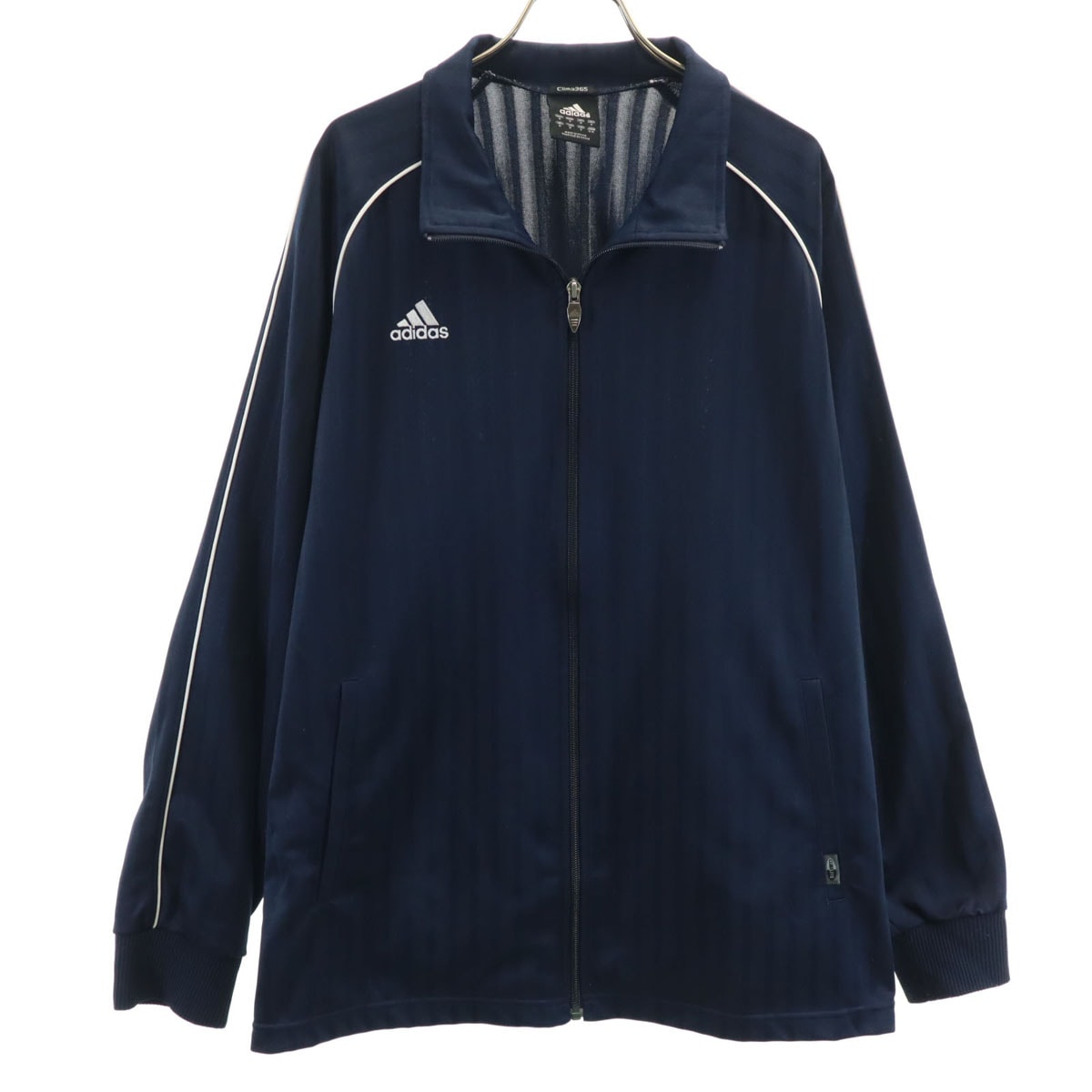 adidas アディダス ストライプ柄 トラックジャケット O ネイビー ジャージ