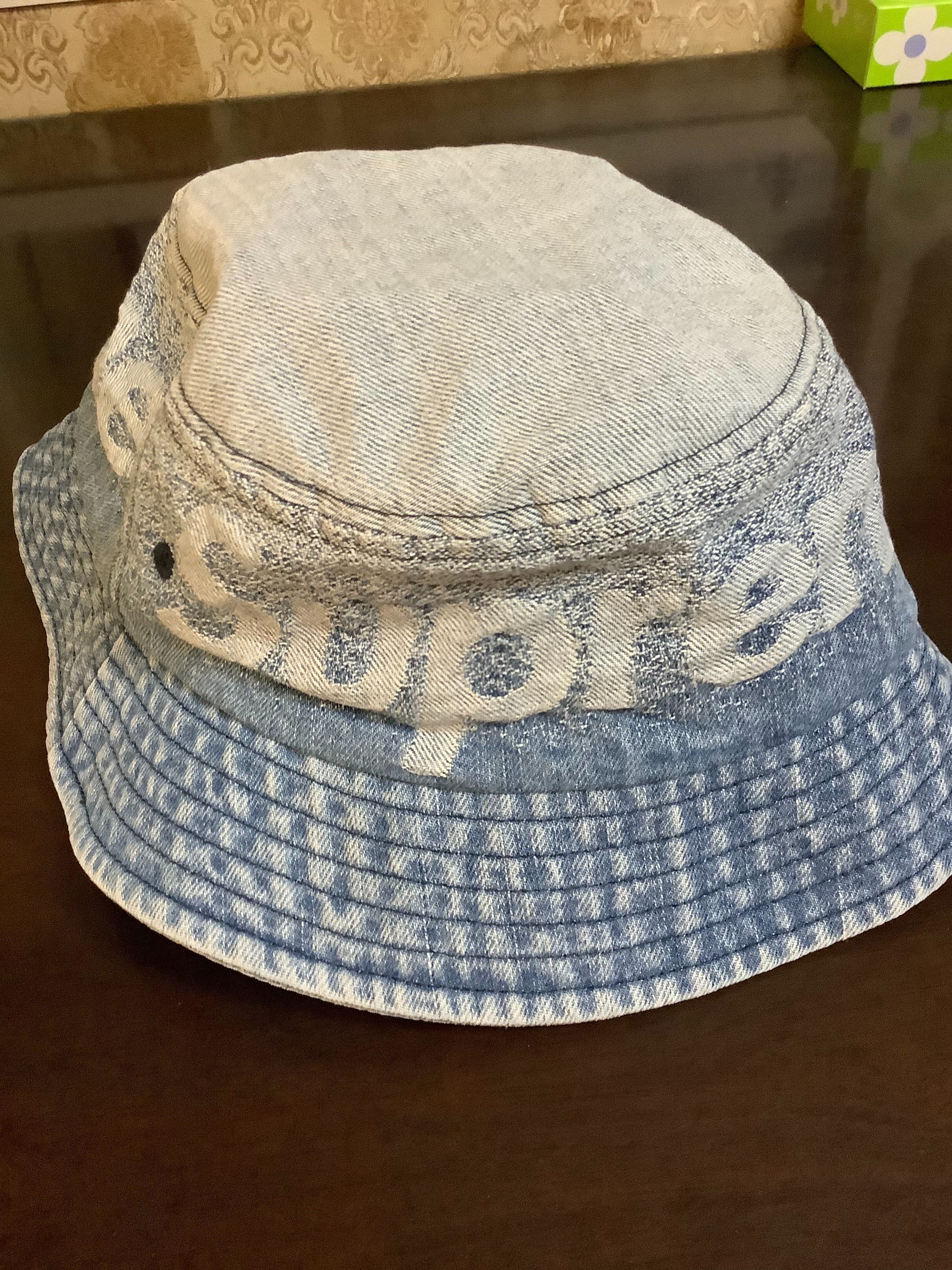 Supreme Fade Jacquard Denim Crusher "Blue"