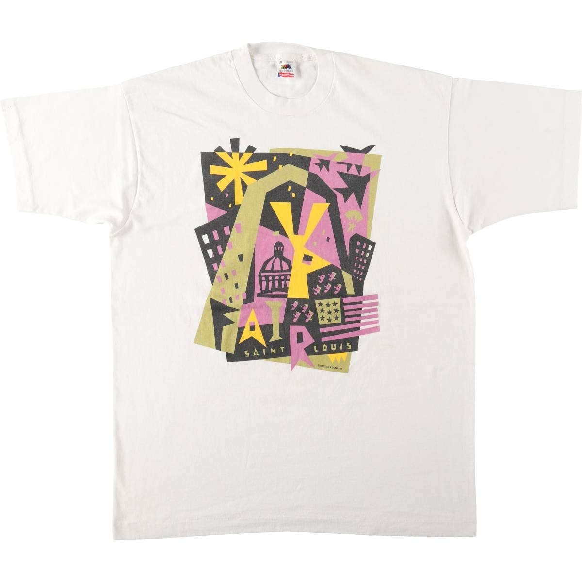 古着 90年代 フルーツオブザルーム FRUIT OF THE LOOM プリントTシャツ USA製 メンズXL相当 ヴィンテージ/eaa637499