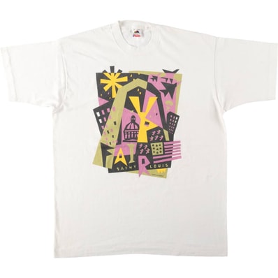 古着 90年代 フルーツオブザルーム FRUIT OF THE LOOM プリントTシャツ USA製 メンズXL相当 ヴィンテージ/eaa637499