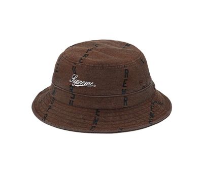 Logo Stripe Jacquard Denim Crusher