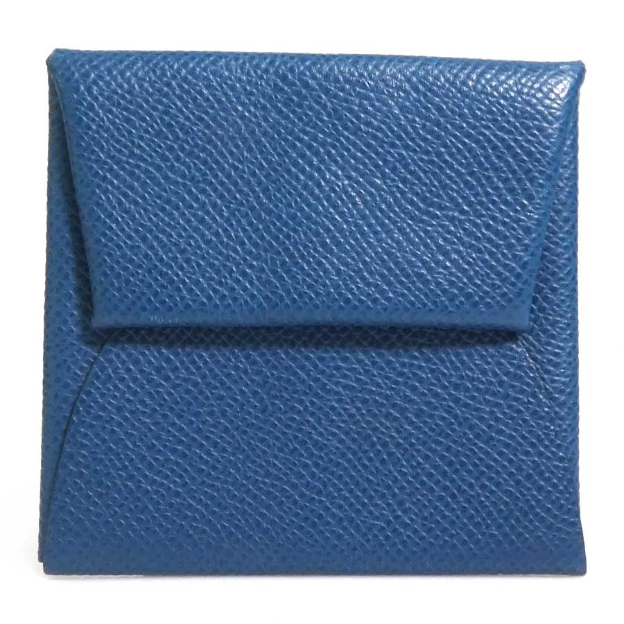 エルメス HERMES コインケース バスティア レザー ライトネイビー ユニセックス【中古】 e62106a